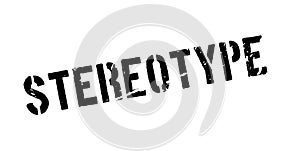 Stereotype rubber stamp
