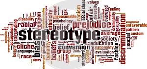 Stereotype word cloud