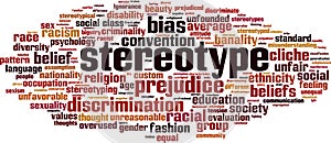 Stereotype word cloud