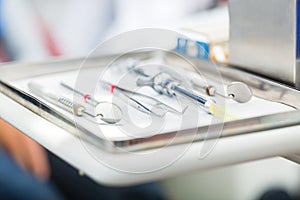 Sterile tools for dentist in practice