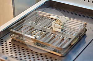 sterilization of test tubes in a dry-burning Cabinet