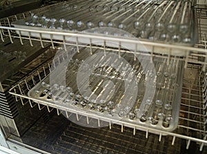 Sterilization Test Tubes in dry heat cabinet