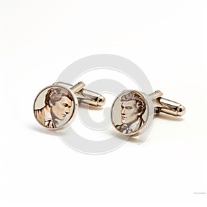 Marchioness Inspired Cufflinks With Unique Faces - Classic And Heroic Style photo