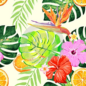 Sterlitzia tropical pattern