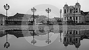 A stern look and reflection at TimiÈ™oara, Romania - ROMANIA