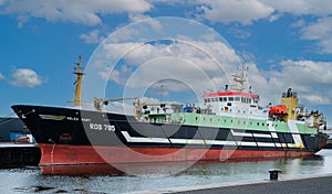 Stern Trawler HELEN MARY ROS 785 at Trawlerkade IJmuiden