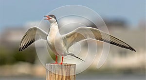 Sternula Antillarum, The Least Tern Bird