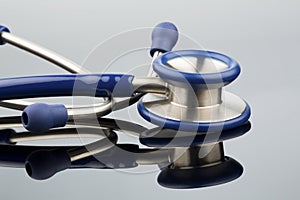 Stethoscope against white background