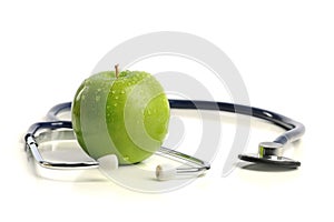 Stethoscope and Apple