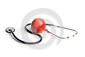 Stethoscope and Apple