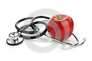 Stethoscope with apple