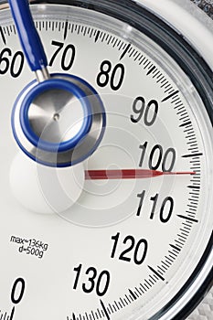 Stethoscope and balance