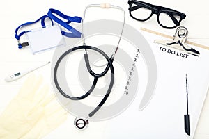 Stethoscope with clipboard
