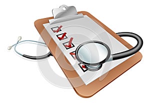 Stethoscope clipboard concept