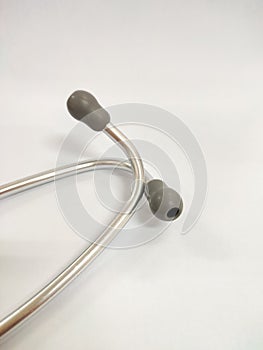 Stethoscope eartips isolated in white background