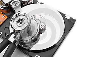 Stethoscope on the hard disk drive