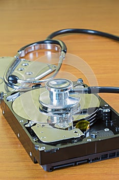 Stethoscope on the hard disk drive