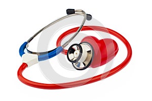 Stethoscope and heart