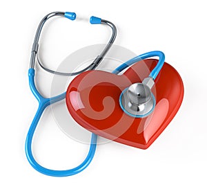 Stethoscope and heart