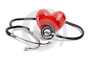 Stethoscope and heart