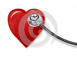 Stethoscope and heart