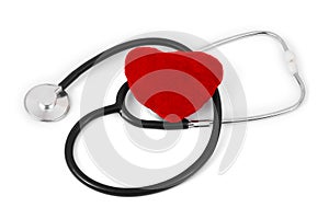 Stethoscope and heart