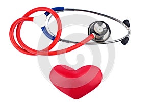 Stethoscope and a heart