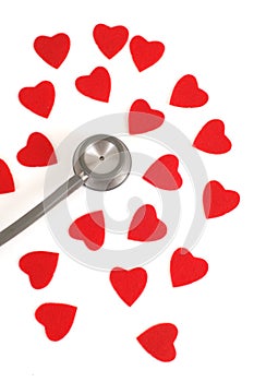 Stethoscope with hearts