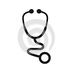 Stethoscope icon, equipment for doctors sign icon isolated vector illustration