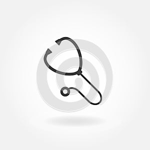 Stethoscope icon. Stethoscope Vector.