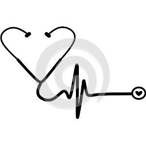 Stethoscope icon in trendy flat style. Stethoscope icon page symbol for your web site design Stethoscope icon logo, app, U