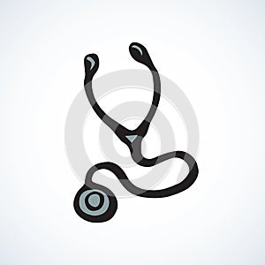 Stethoscope icon. Vector drawing