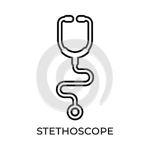 Stethoscope icon vector illustration. Medical Stethoscope vector illustration template isolated on white background. Stethoscope