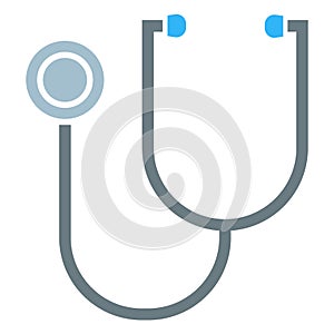 Stethoscope isolated icon, medicine and cardiology, heart rate and pulse