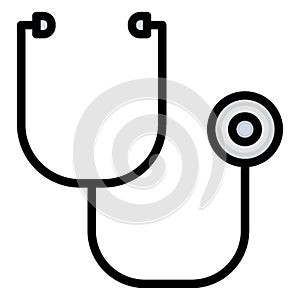 Stethoscope Isolated Vector icon which can be easily modified or edit