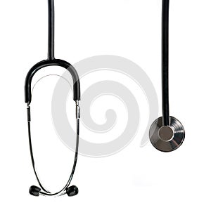 Stethoscope isolated on white