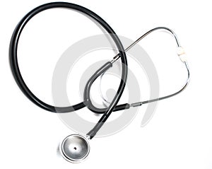 A stethoscope isolated with white background.