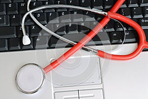 Stethoscope on Keyboard