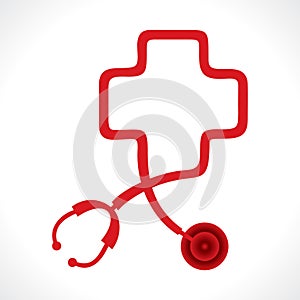 Stethoscope make a heart shape