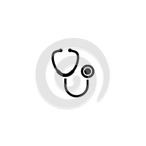 Stethoscope medical icon and simple flat symbol for web site, mobile, logo, app, UI