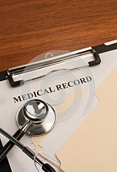Stethoscope and medical record 2