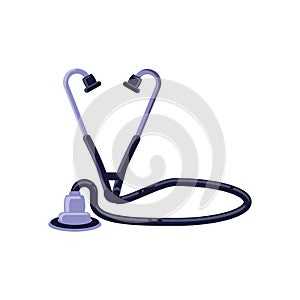 Stethoscope medical tool isolated icon