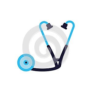 Stethoscope medical tool isolated icon