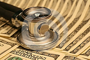 Stethoscope and money