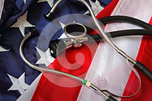 Stethoscope on Old Glory