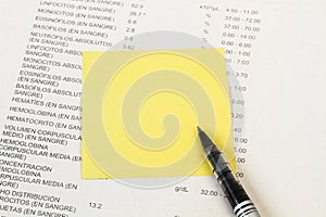 A stethoscope on a paper with cholesterol word write in it