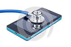 Stethoscope and phone