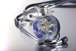 Stethoscope on planet