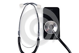Stethoscope with smart phone