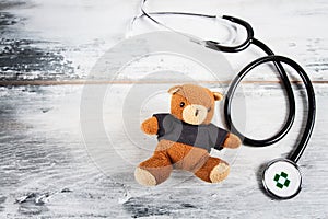 Stethoscope and Teddy bear